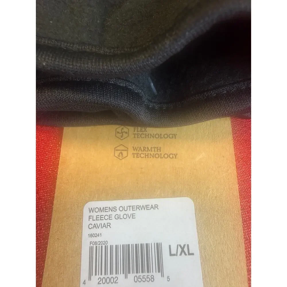 Magellan Outdoors Womens Fleece Gloves 2 Pack Black Warm Winter Soft NWT L XL